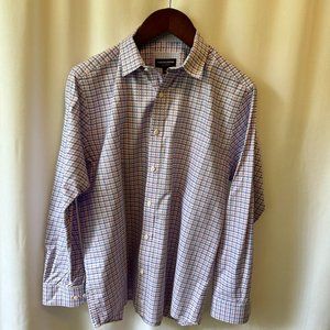 Johnston & Murphy Men's Casual Long Sleeve Shirt Size Large